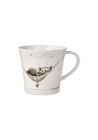 Goebel Coffee-/Tea Mug Peter Schnellhardt  Mittagspäuschen - Peter Schnellhardt - schwarz-weiß