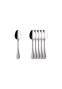 Villeroy & Boch Espressolöffel Kreuzband Septfontaines 10,8 cm 6er Set edelstahl - KREUZBAND SEPTFONTAINES - edelstahl