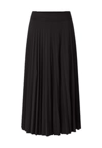 rich&royal - Plisseerock, 3/4-lang, Gummibund, für Damen - 890 BLACK