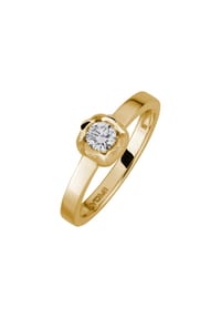 LYOMI - Ring 585/- Gold 1 Diamant Lab Grown 0,25ct. - gelb