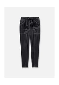 MADELEINE - Kunstlederhose - schwarz