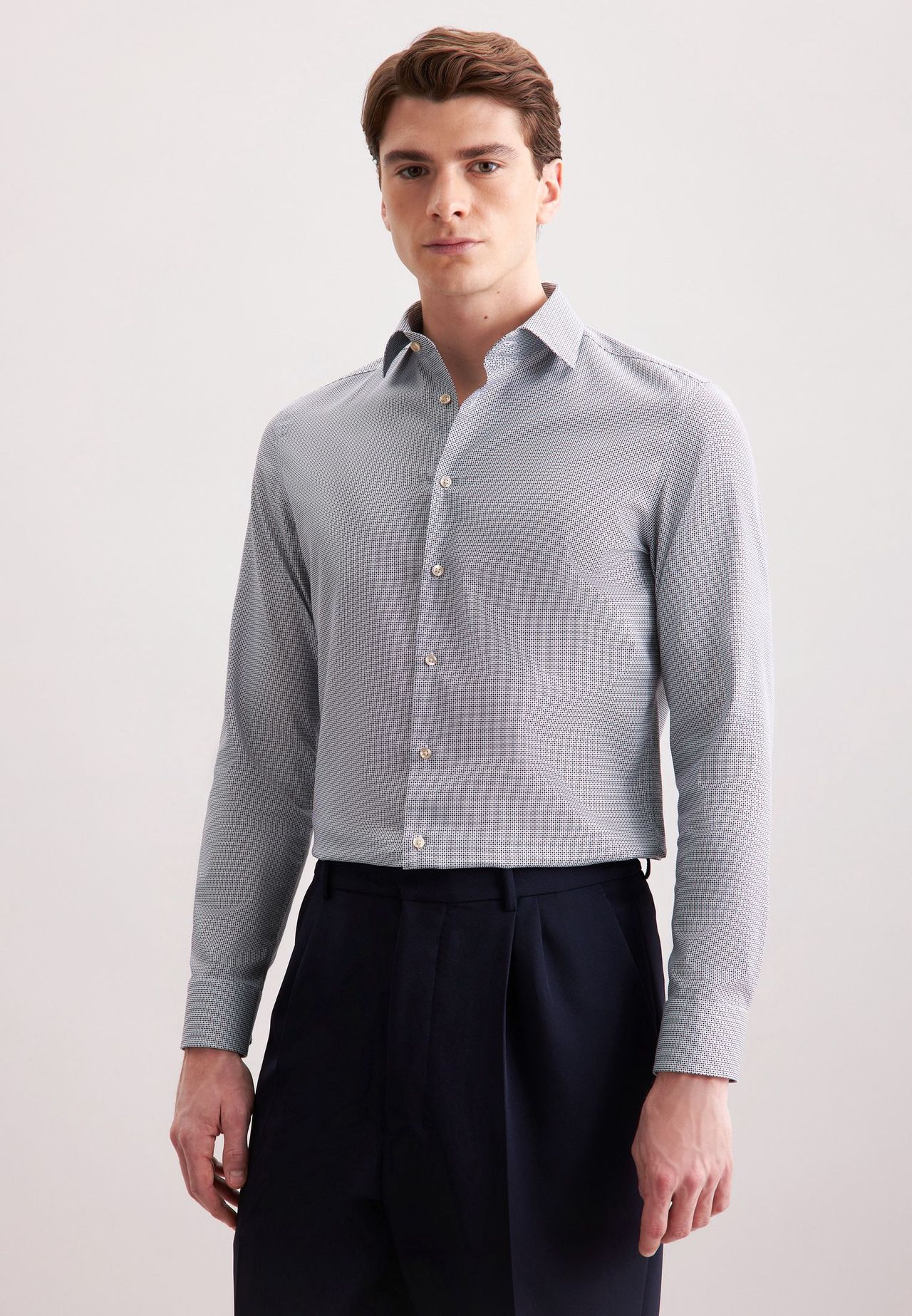 seidensticker Business-Hemd, Slim Fit, Langarm, Kent-Kragen, FüR Herren, Blau, 38