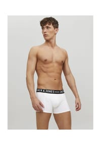 JACK & JONES - Pants kurz "Sense Trunks", 3er-Pack, Logo-Bund, für Herren - 178012 BLACK