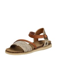 MUSTANG® - Lederimitat/Textil Sandalen - Beige