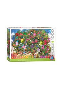 eurographics - Puzzle Vogelhaus Hotel, bunte Vögel - Olena, 1000 Teile - 
