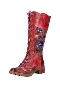 LAURA VITA® - Leder/Textil Stiefel - Rot