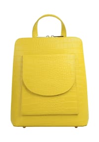 Cluty - Rucksack Echt Leder, Made In Italy - cognac
