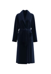 CALIDA - Damen Frottee-Bademantel mit Schalkragen, 120cm Cosy Shower - new dark lapis blue