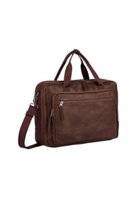 camel active TRACES - Aktentasche, Leder, Laptopfach - BROWN 029
