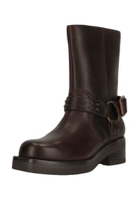 CLARKS® - Lederstiefel Rebelle Up mit markanter Clarks-Logo-Schnalle - 5311 Walnut Leather