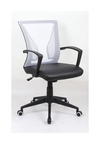 VCM. - Bürostuhl ergonomisch | Drehstuhl höhenverstellbar | Bürostuhl für Büro & Home office - Offilo PU - Schwarz / Grau