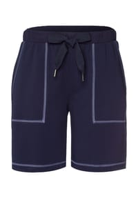 HANRO - Natural Living Loungewear-Shorts, Gummibund, Tunnelzug, für Damen - 1610 DEEP NAVY