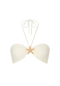 MODA MINX - Bikinioberteil mit tollem Seestern-Element - Coconut