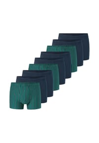SCHIESSER - Retro Short / Pant 9er Pack 95/5 Essentials - Cotton - Blau / grün