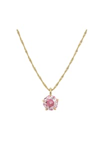 amor - Halskette für Damen, Silber 925, Zirkonia - gold