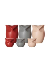 RitzenhoffAndBreker - Dekofiguren Eule & Eulenkopf Tiere 11,5 cm 6er Set bunt - bunt