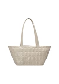 abro+ ALBA - Schultertasche, mit Reißverschluss, aus Leder, für Damen - milk
