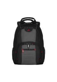 WENGER® PILLAR - Rucksack, Laptopfach, Reißverschluss - BLACK/GREY