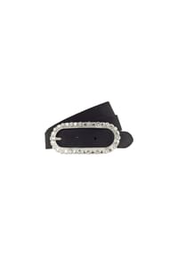 Tamaris - Gürtel, Rindsleder, Strass, für Damen - 790 SCHWARZ