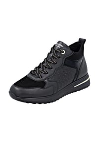 remonte® - Leder Sneaker - Schwarz/Schwarz