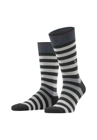 Burlington - Socken, Streifen, Emblem, für Herren - 3000 BLACK