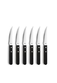 kuppels - 6-tlg. Steakmesser Set - schwarz