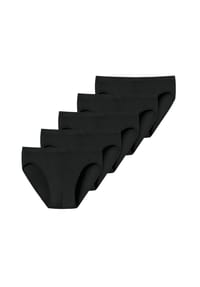 uncover by SCHIESSER - Herren Slips, 5er Pack - Supermini, Single Jersey, einfarbig - Schwarz