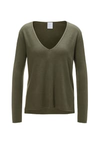 MADELEINE - Kaschmirpullover mit V-Ausschnitt - ecru