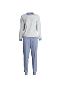 CALIDA - Damen Bündchen-Pyjama Marine Dreams - aura blue