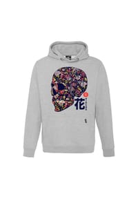 OLDSKULL - Hoodie Xtreme Vivid Skull mit coolem Print - Heather Grey