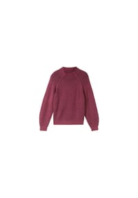 TOM TAILOR - Strickpullover, Rippbündchen, für Damen - 36333 BLACKBERRY