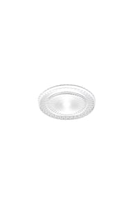 ALMINA® - 3er Set flacher Servierteller Ø17cm aus Glas - Transparent OneSize