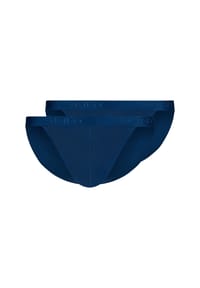 SKINY® - Herren Tanga-Slip, 2er Pack - Cotton Retro, Unterhose, Feinripp, Baumwolle - Blau