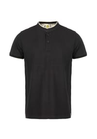 ROADSIGN® australia - Herren Polo Midnight mit Stehkragen im cleanen Basic Design - vielseitig kombinierbar für Freizeit & Alltag - schwarz