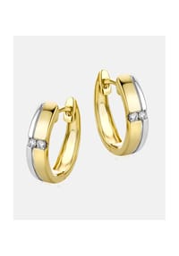 Diamant L'eternel - Ohrringe, mit 0.06 ct Diamant, 585 Gelbgold - gold