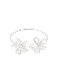 Adelia's - Armband als Armspange aus Edelstahl mit zwei Blumen - goldfarben