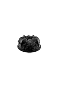 ALMINA® - Guss-Backform Ø 23 cm – Schwarze Kuchenform mit eleganter Struktur - Schwarz 23 x 9 cm