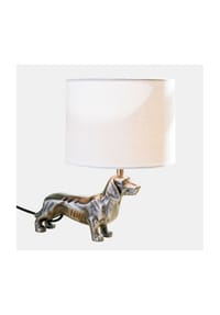 LOBERON - Tischlampe Wendrel antiksilber/creme - antiksilber/creme
