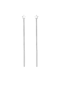 elli. - Ohrringe Hänger Astro Sterne Basic Galaxy Trend 925 Silber - Silber