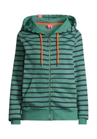 salzhaut - Sweatjacke INGRID - Bottle Green-Navy