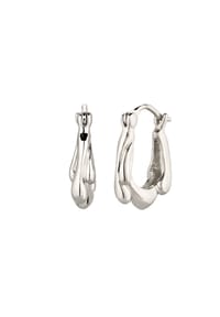 elli. - Ohrringe Creolen Melted 925 Sterling Silber - Gold
