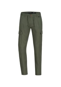 INDICODE - Leinenhose Cagle - Army