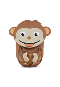Affenzahn KLEINER FREUND - Kindergartenrucksack, Ziehzunge, Namensschild - BRAUN