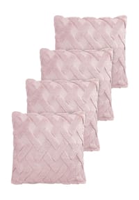 Aspero® - 4er Set Kissenbezüge Sofia - Braun