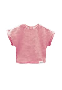 maximo® - GOTS MINI GIRL-Top,  Musselinstoff - cork washed