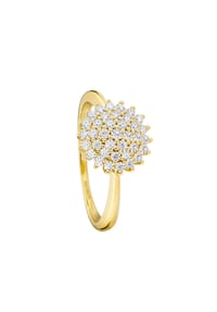 MONCARA - Damen Ring, 585er Gold, 37 Diamanten zus. ca. 0,50 Karat - Gelbgold