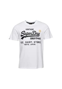 Superdry. Herren T-Shirt - VINTAGE STORE CLASSIC TEE, Baumwolle, Rundhals, Print, einfarbig Bild 1