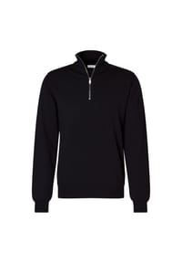seidensticker - Quarter Zip Schwarze Rose - Anthra Mélange (0034)
