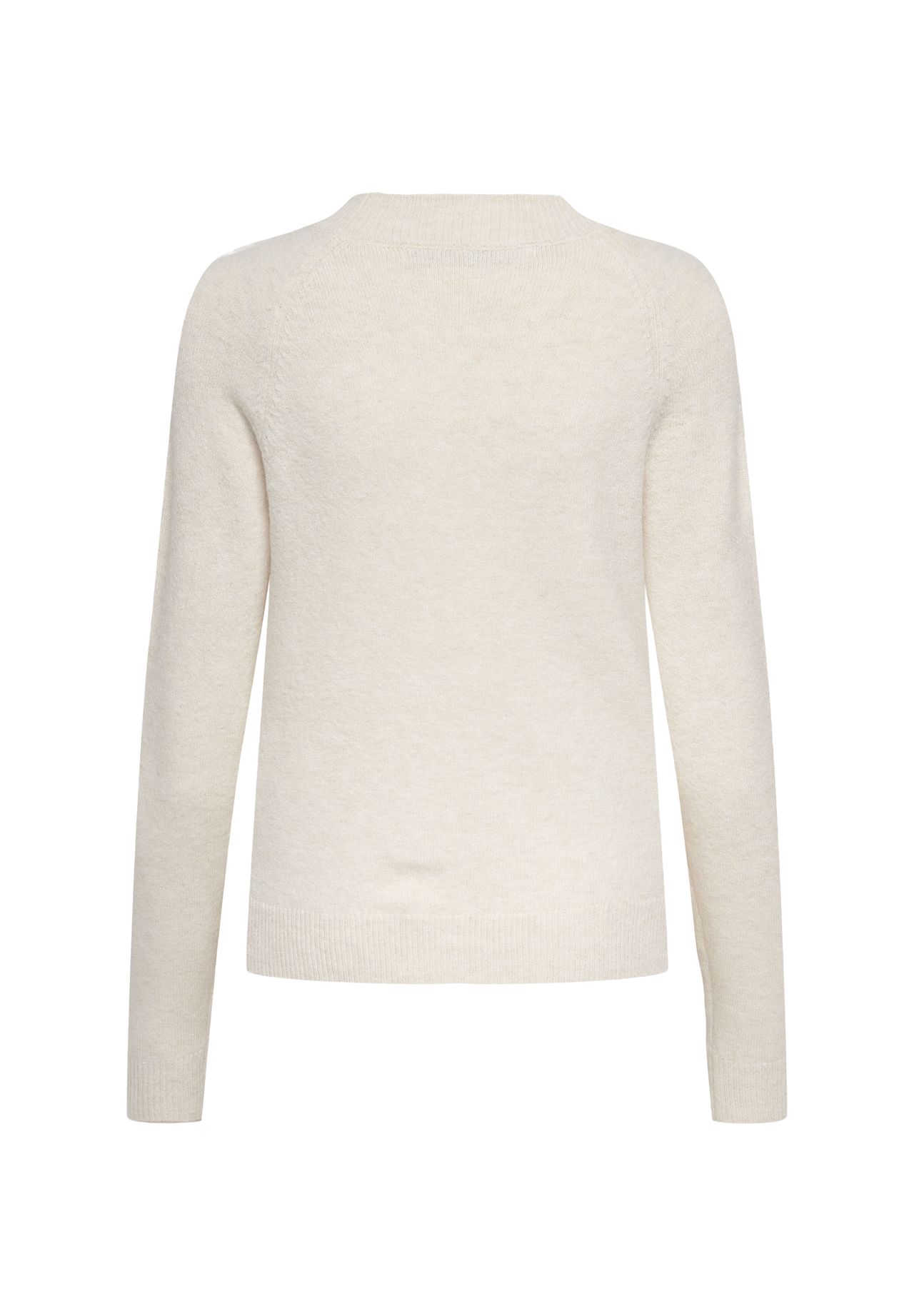 Only Damen Beige Rundhalspullover "Onlrica Life L/S Pullover Knt Noos", Gr. L, Braun (Birch Melange), Strick, Obermaterial: 93% Polyester, 4% Nylon, 3% - Bild 5