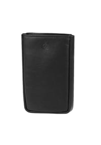 Esquire Logo - Logo Schlüsseletui Leder 8 cm - schwarz